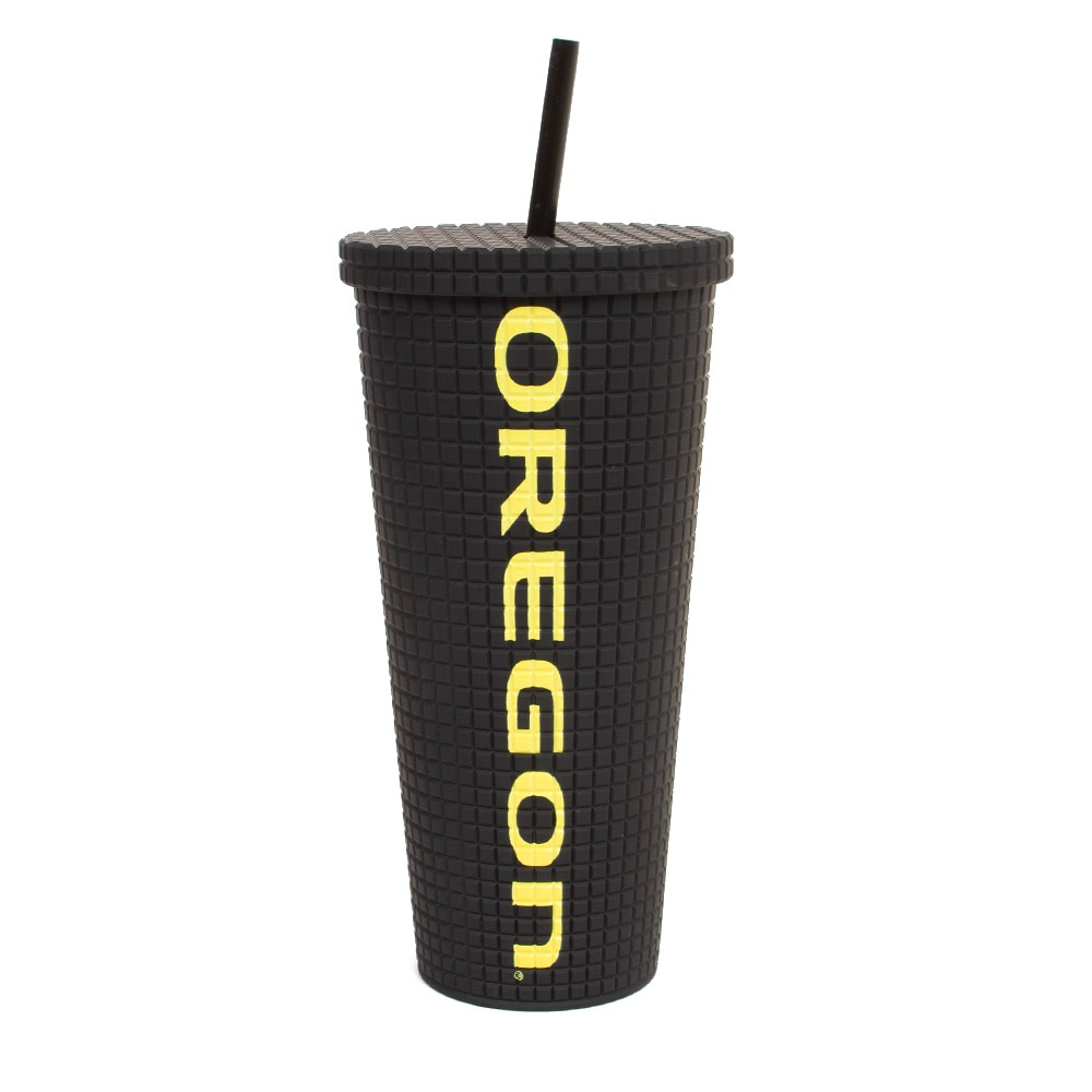 Oregon, Spirit Product, Black, Tumblers, Acrylic, Home & Auto, 24 ounce, Double Wall, Derry, Square, Tile Pattern, 953109